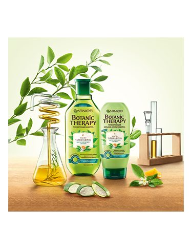 Garnier Botanic Therapy Масло чайного дерева, цветки апельсина и алоэ вера Тонизирующий бальзам-ополаскиватель-4